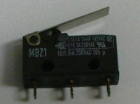 Mikrotaster DC2 mit kurzem Hebel